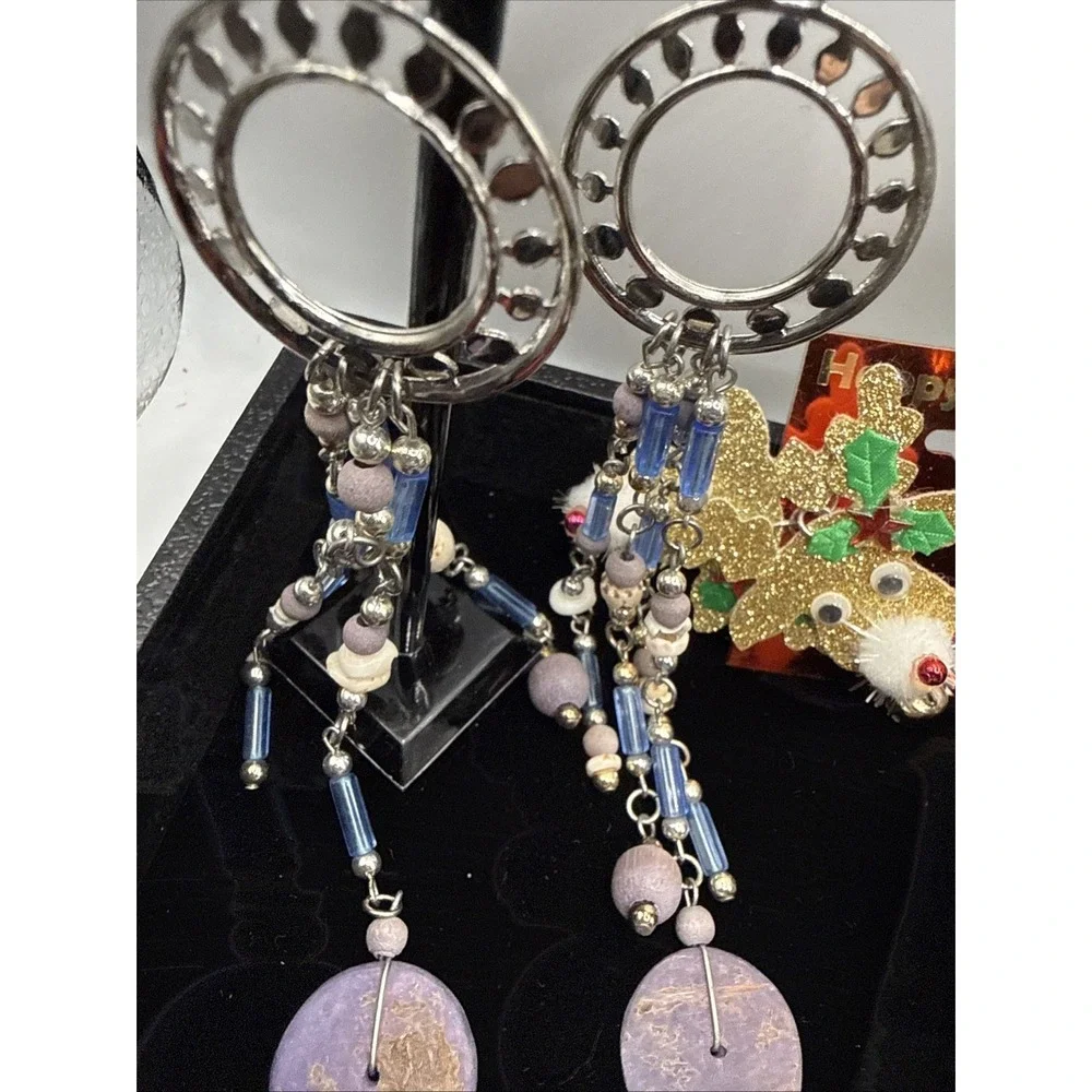 Vintage Lot of 11 Necklaces, Earrings, Brooches